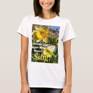 T-shirt Citation Inspirationnelle Daffodique Ressort Flora