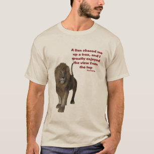 T-shirt Citation Inspirationnelle Lion Confucius