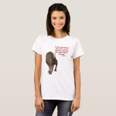 T-shirt Citation Inspirationnelle Lion Confucius (Devant entier)