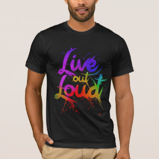 T-shirt Citation inspirationnelle (Live Out Loud) design p
