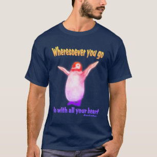 T-shirt Citation Inspirationnelle Penguin Confucius