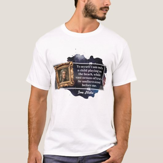 T-shirt Citation Isaac Newton (Devant)