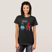 T-shirt Citation Je pense que vous réagissez de manière ex (Devant entier)