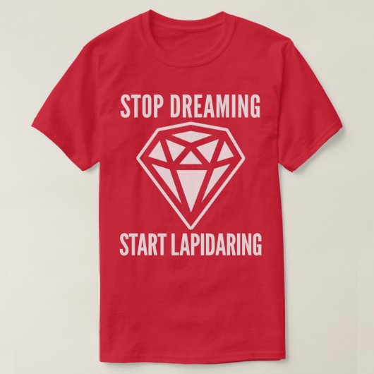 T-shirt Citation lapidaire lapidaire Lover lapidaire Stop  (Design devant)