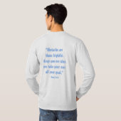 T-shirt citation "Les obstacles sont ces choses effrayante (Dos entier)