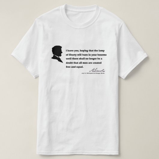 T-shirt Citation Lincoln (02) (Design devant)