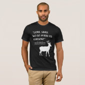 T-shirt Citation littéraire de Chasseur de cerfs Shakespea (Devant entier)