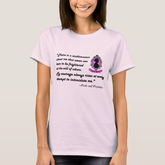 T-Shirt Citation Lizzy Bennet #1 (Devant)