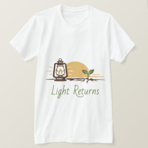 T-shirt Citation Lumière Redonne Espoir