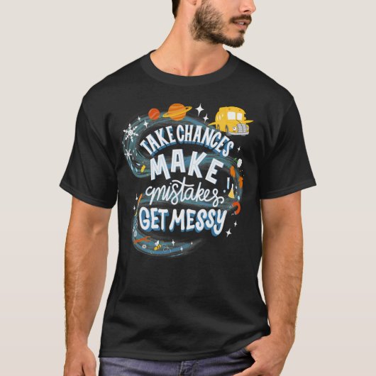 T-shirt Citation Magic Schoolbus Frizzle (Devant)
