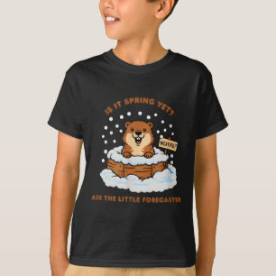 T-shirt Citation météo dessin animé Jour de la marmotte Cr