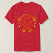 T-shirt Citation mignonne Automne Joyeux Automne Y'all Hal (Design devant)