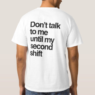 T-shirt Citation minimaliste Ne me parlez pas pour le trav