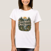 T-shirt Citation Moins de Déchets Plus de Nature (Devant)