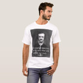 T-shirt Citation Monstres les plus effrayants Edgar Allan  (Devant entier)