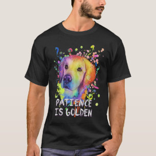 T-shirt Citation Motivante Drôle La Patience Est Dorée Dor