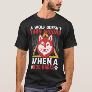 T-shirt citation motivante pour les animaux de loup