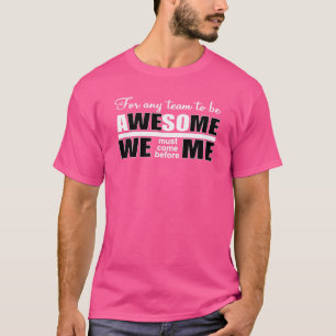 T-shirt citation motivante pour un travail d'équipe génial