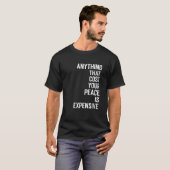 T-shirt Citation motivante texte unisex (Devant entier)