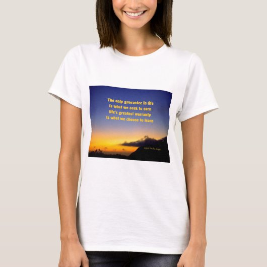 T-shirt Citation motivationnelle (Devant)