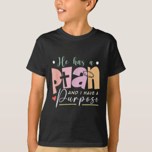 T-shirt Citation Motivationnelle Christian Il A Un Plan Qu