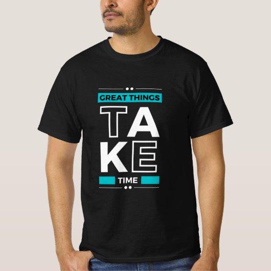 T-shirt Citation motivationnelle Texte moderne et positif (Devant)