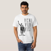 T-shirt Citation Motivative Veni Vidi Vici Caesar Mens (Devant entier)