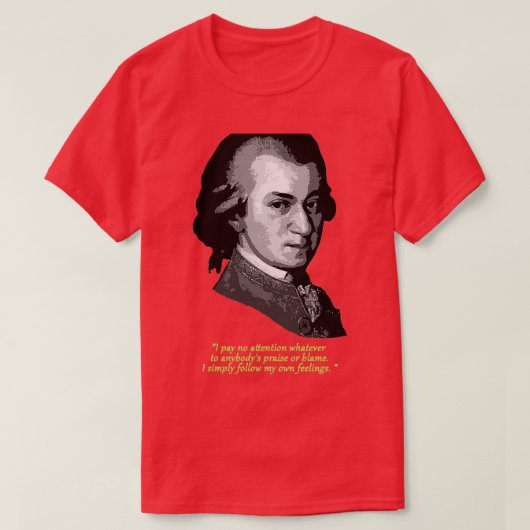 T-shirt Citation Mozart (Design devant)