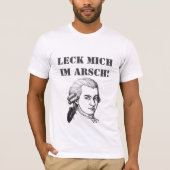 T-shirt Citation Mozart "Leck Mich Im Arsch" (Devant)