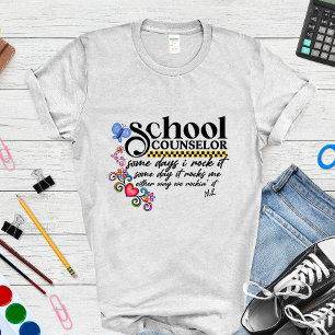 T-shirt Citation personnalisée amusante pour conseiller sc