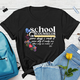 T-shirt Citation personnalisée d'un conseiller scolaire am