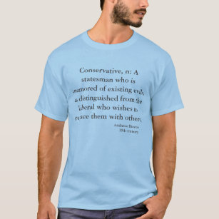 T-shirt Citation politique d'Ambrose Bierce de satire