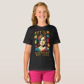 T-shirt Citation Positive Différente Pas Moins Sensibilisa (Devant entier)