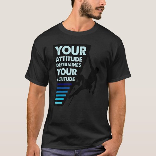 T-shirt Citation Positive Pour L'Attitude Des Monteurs Dét (Devant)