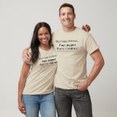 T-shirt Citation pour animaux de compagnie en fourrure à q (Unisexe)