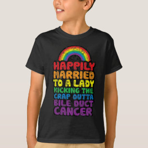 T-shirt Citation pour Dame qui botte les fesses au cancer