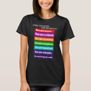T-shirt Citation pour l'enseignant Retour à l'école Vie de