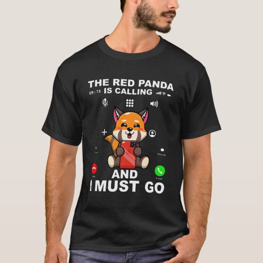 T-shirt Citation Red Panda Red pour (Devant)