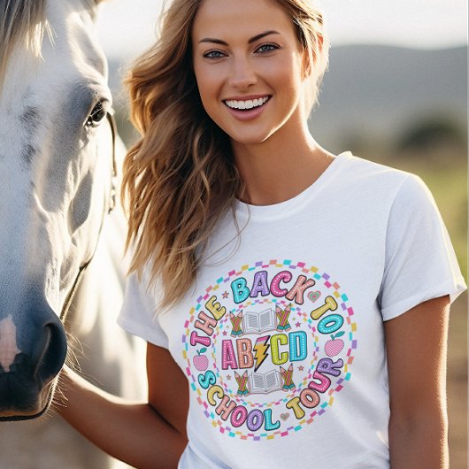T-shirt citation rétro coloré pour enseignant