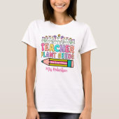T-shirt citation rétro coloré pour enseignant (Devant)