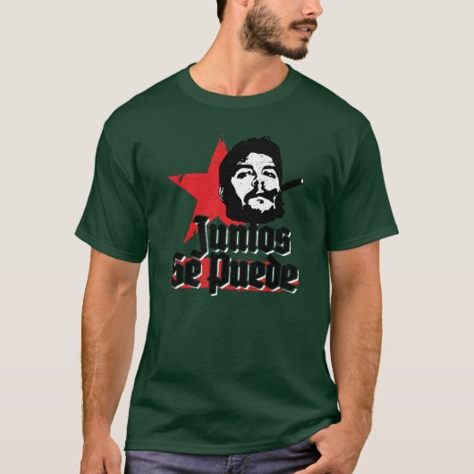 T-shirt Citation révolutionnaire de Che Guevara Juntos Se (Devant)