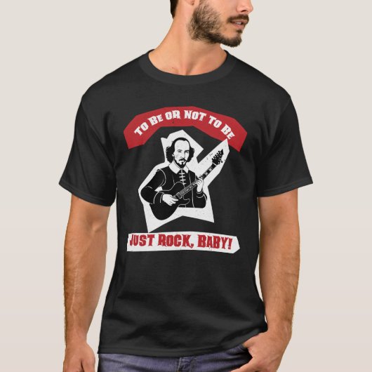 T-shirt Citation Rock Guitare Shakespeare (Devant)