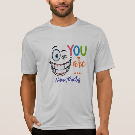 T-shirt Citation Sarcasique Minimale (Devant)