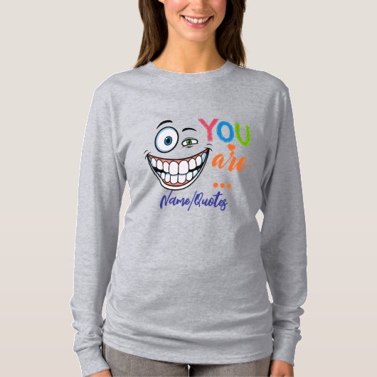 T-shirt Citation Sarcasique Minimale (Devant)