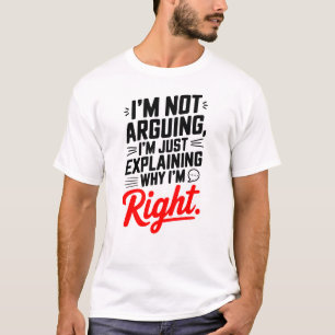 T-shirt Citation sarcastique Tee - Je ne suis pas en train