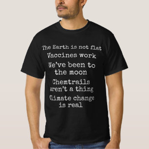 T-shirt Citation scientifique amusante Vérités politiques 