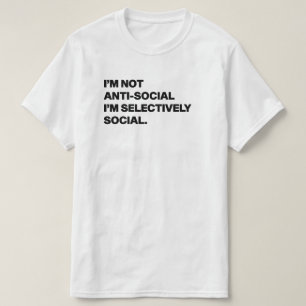 T-shirt Citation sociale sélective