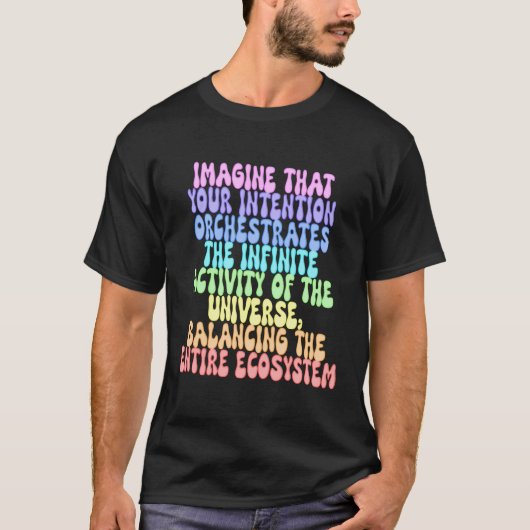 T-shirt Citation Spiritualité Arc-en-ciel (Devant)