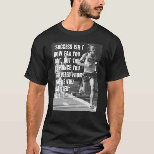 T-shirt Citation Steve Prefontaine (Devant)