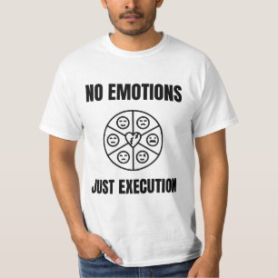 T-shirt Citation sur la mentalité de trading sans émotions